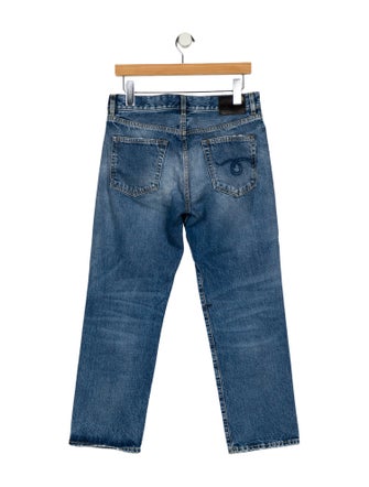 R13 Mid-Rise Straight Leg Jeans