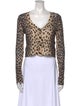 R13 Cashmere Animal Print Sweater