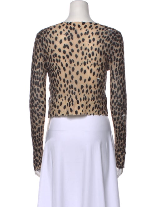 R13 Cashmere Animal Print Sweater