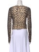 R13 Cashmere Animal Print Sweater