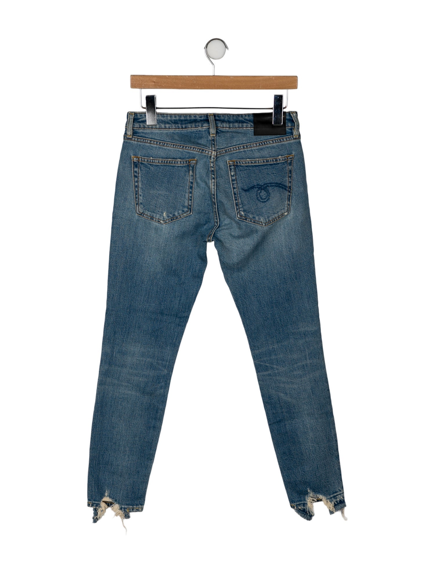 R13 Mid-Rise Skinny Leg Jeans