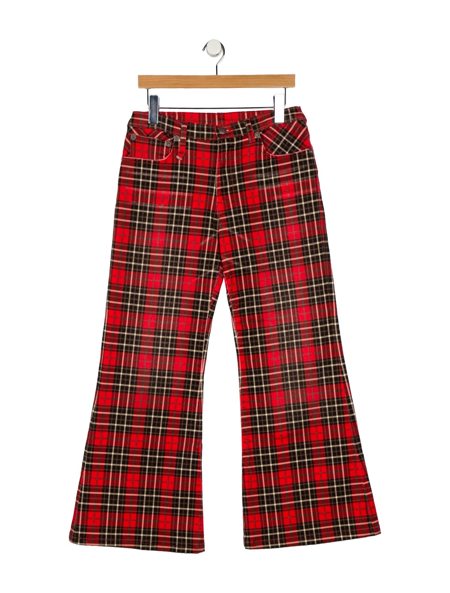 R13 Mid-Rise Wide Leg Jeans