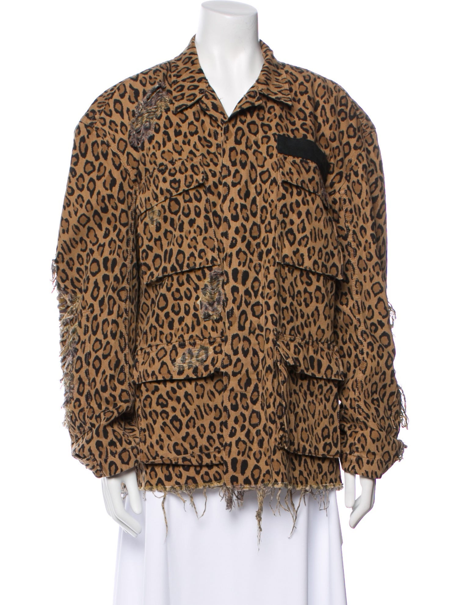R13 Animal Print Utility Jacket
