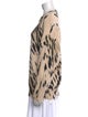 R13 Animal Print Crew Neck Sweatshirt