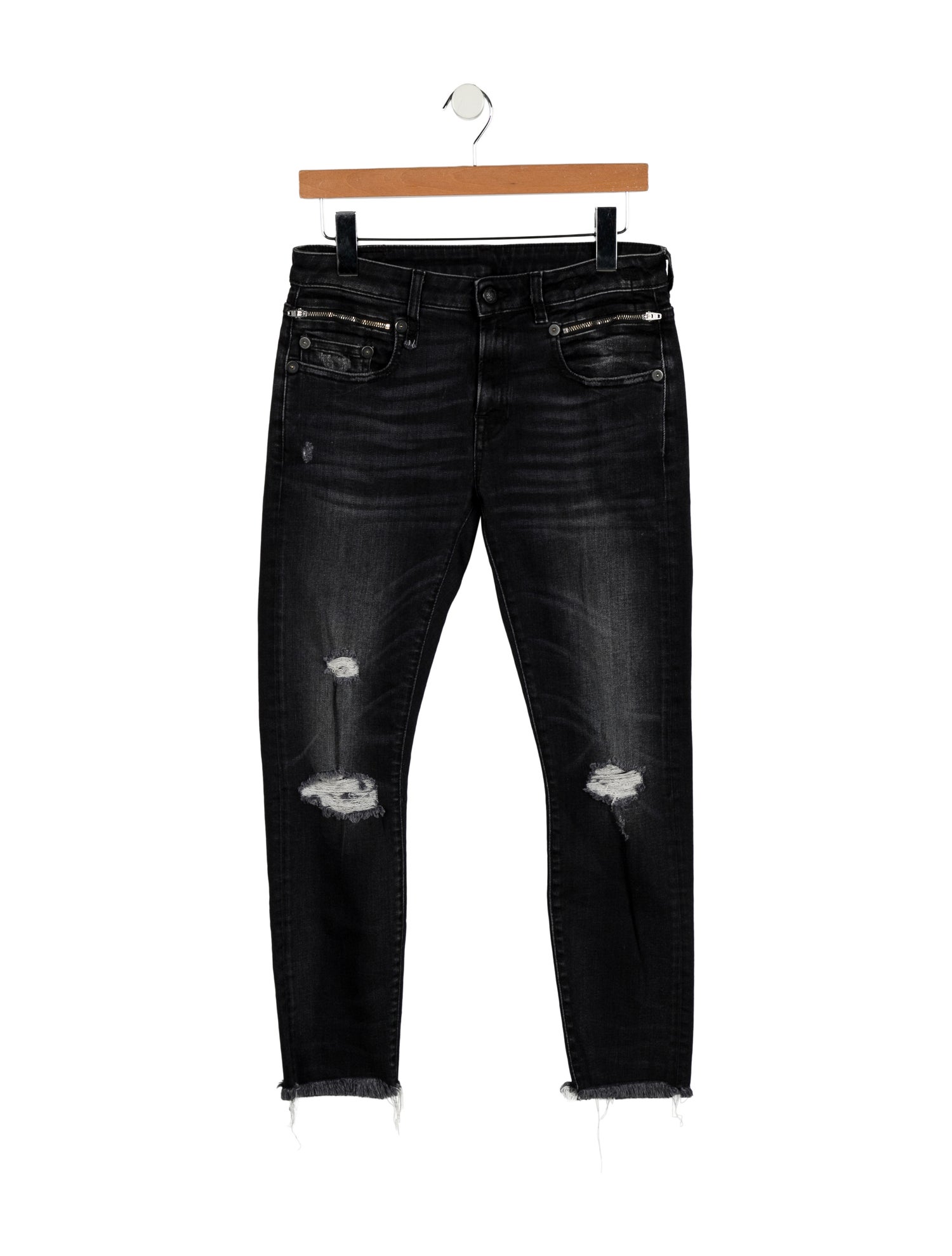 R13 Mid-Rise Skinny Leg Jeans