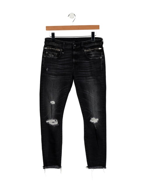R13 Mid-Rise Skinny Leg Jeans