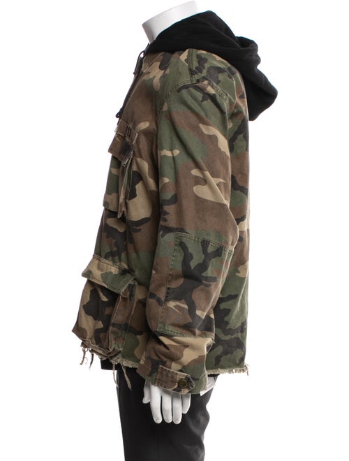 R13 Camouflage Print Utility Jacket