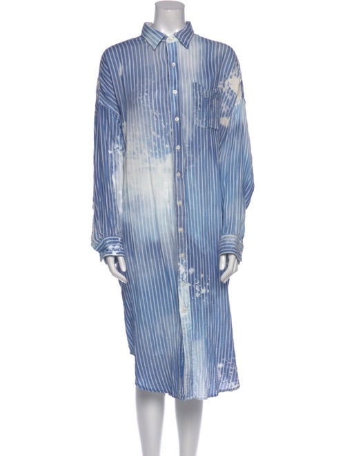 R13 Striped Long Dress