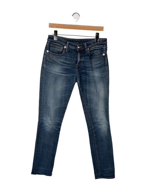R13 Mid-Rise Skinny Leg Jeans