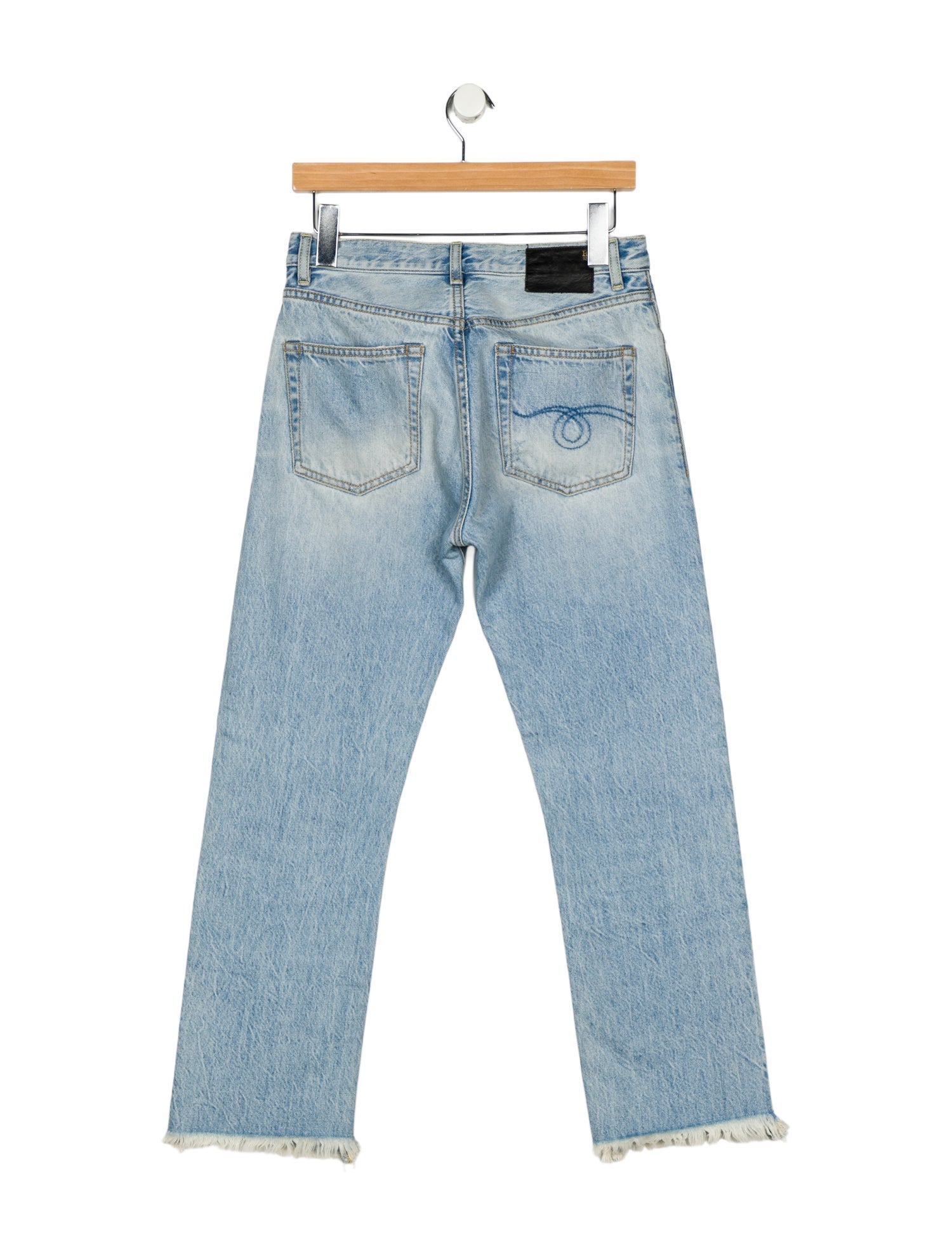 R13 Mid-Rise Straight Leg Jeans