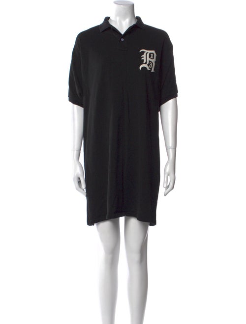 R13 Mock Neck Mini Dress