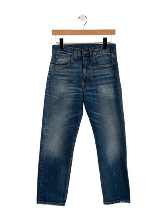 R13 High-Rise Straight Leg Jeans