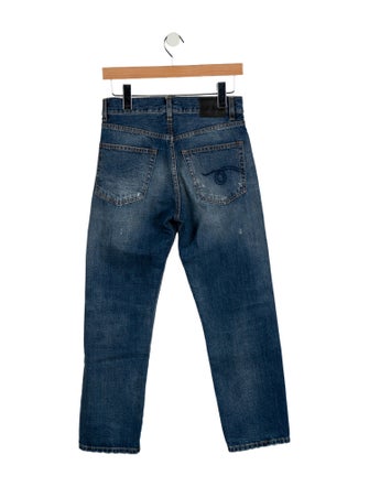 R13 High-Rise Straight Leg Jeans