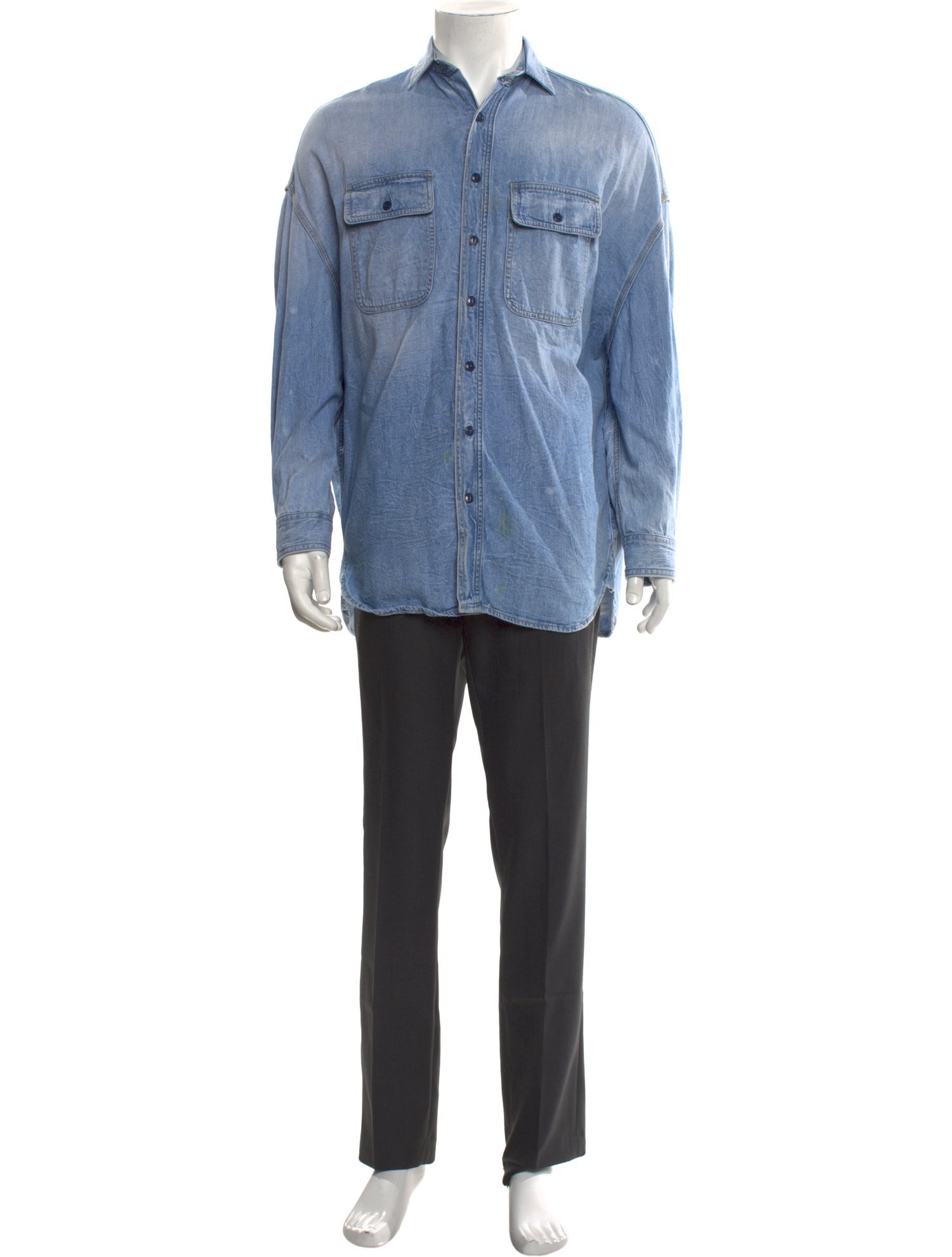 R13 Long Sleeve Denim Shirt