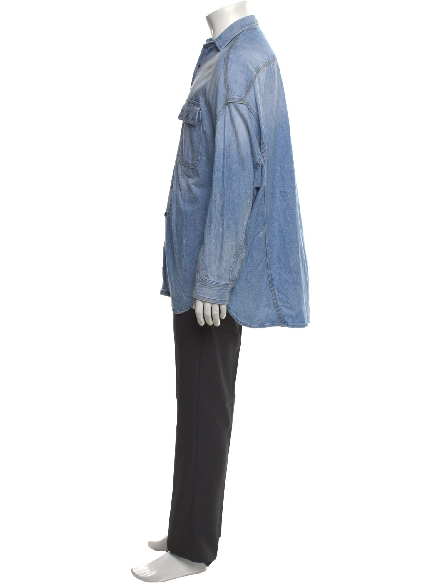 R13 Long Sleeve Denim Shirt