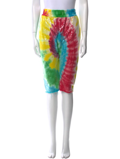 R13 Tie-Dye Print Straight Leg Pants