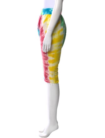 R13 Tie-Dye Print Straight Leg Pants