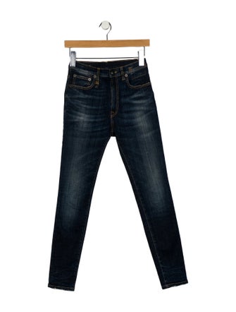 R13 Mid-Rise Skinny Leg Jeans