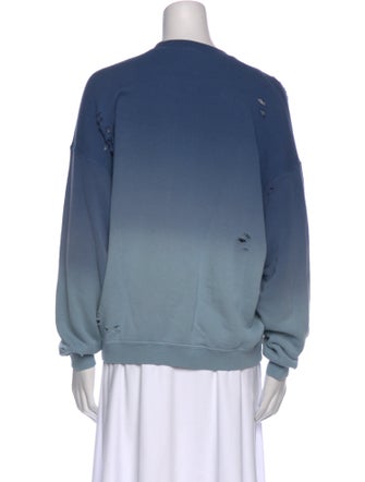 R13 Graphic Print Crew Neck Sweatshirt