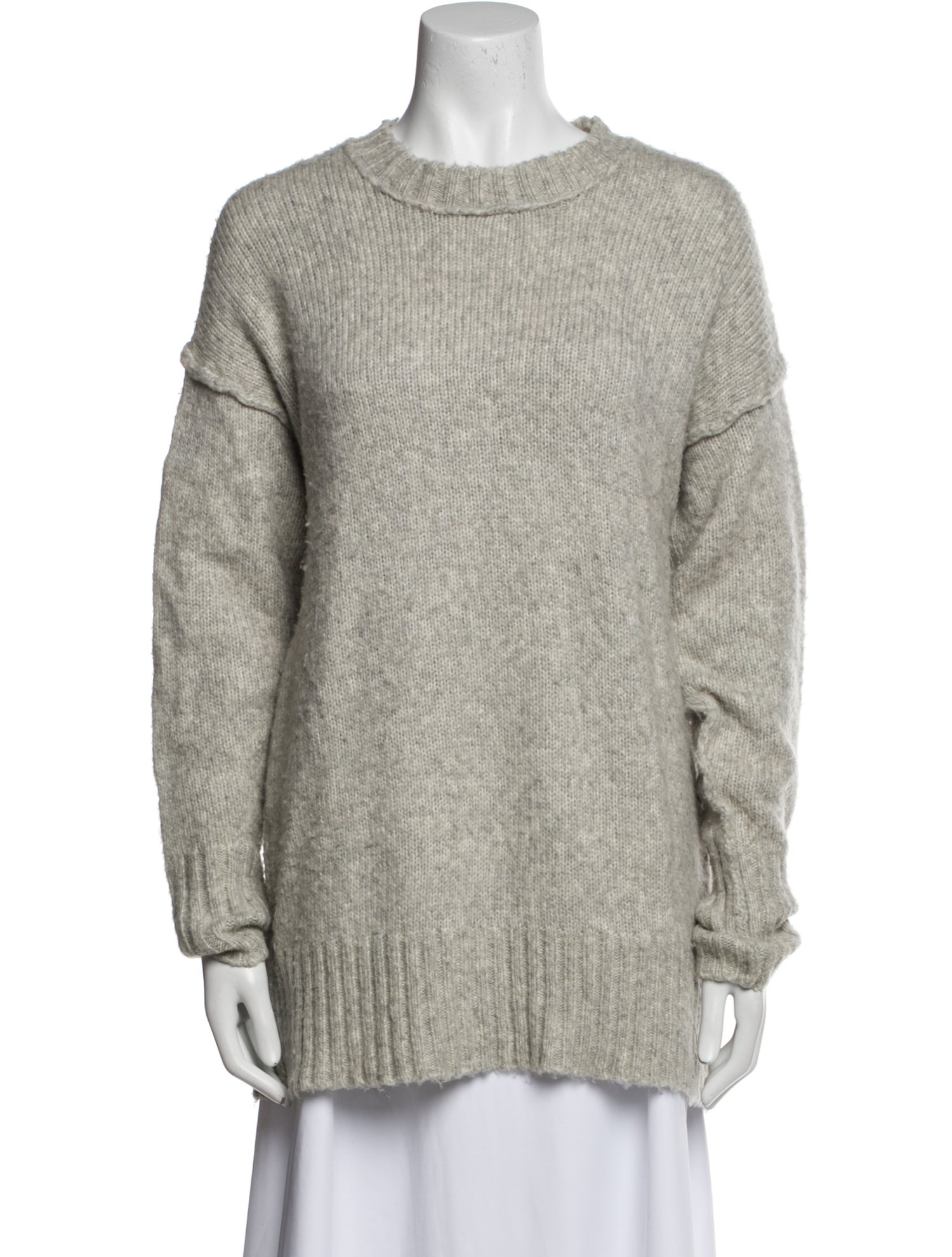 R13 Cable Knit Mock Neck Sweater