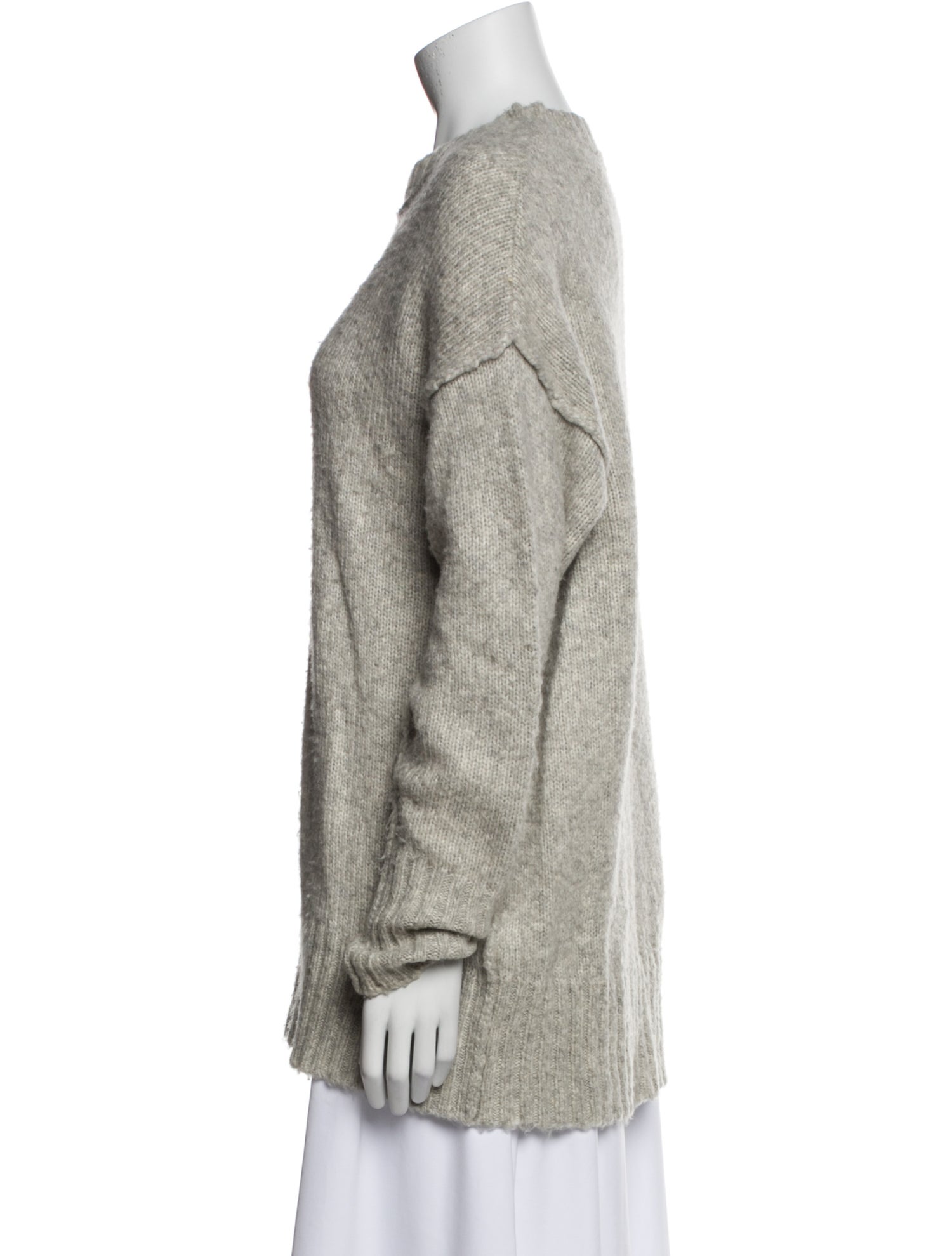 R13 Cable Knit Mock Neck Sweater