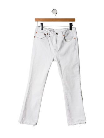 R13 Mid-Rise Straight Leg Jeans