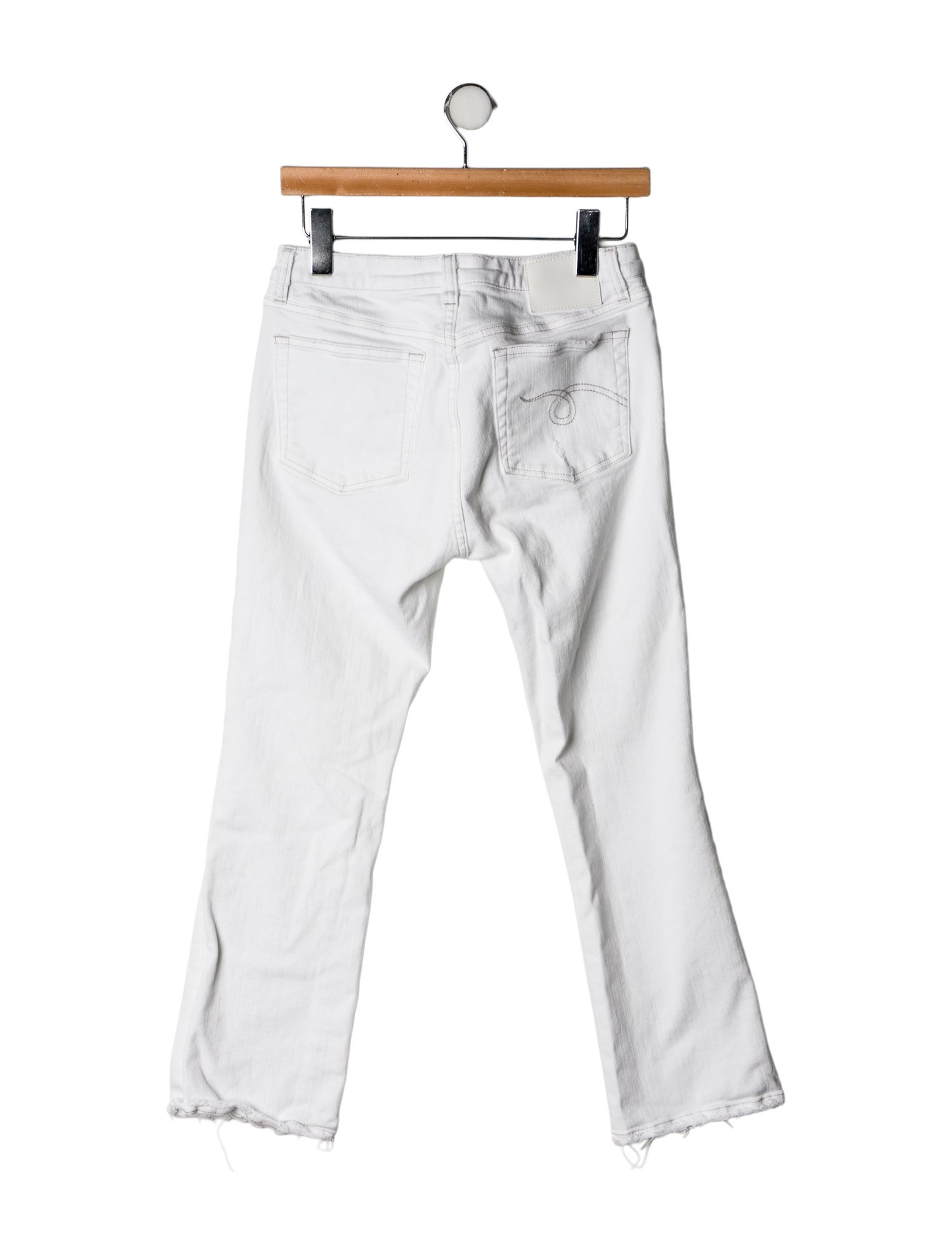 R13 Mid-Rise Straight Leg Jeans