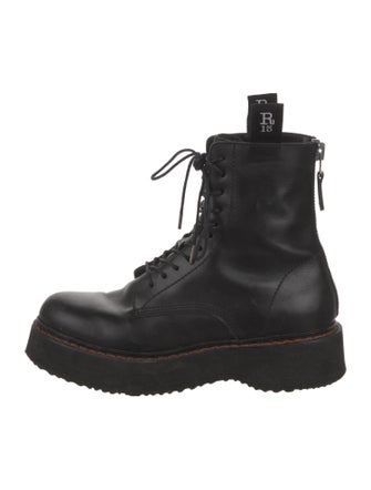 R13 Leather Combat Boots