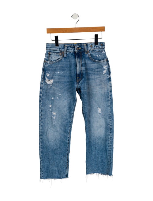 R13 Mid-Rise Straight Leg Jeans