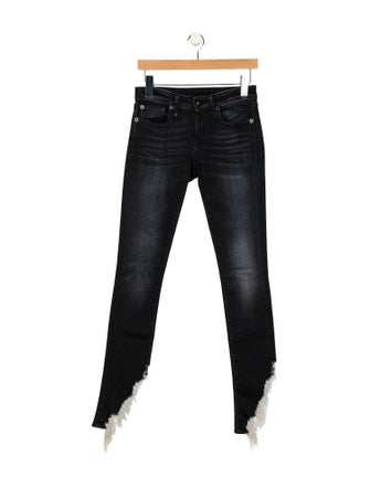 R13 Mid-Rise Skinny Leg Jeans