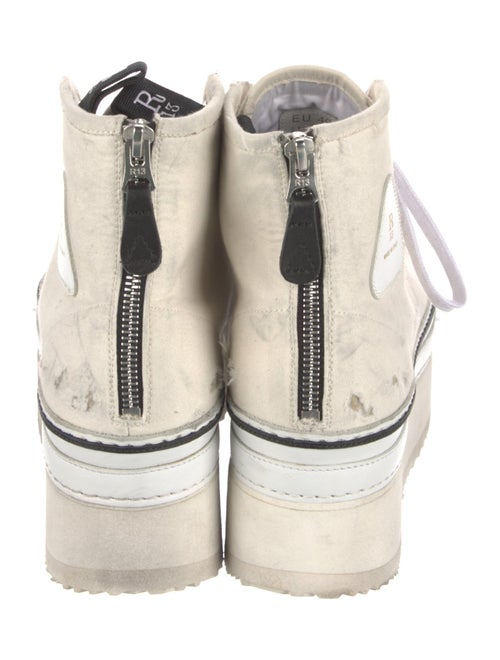 R13 Canvas Distressed Accents Chunky Sneakers