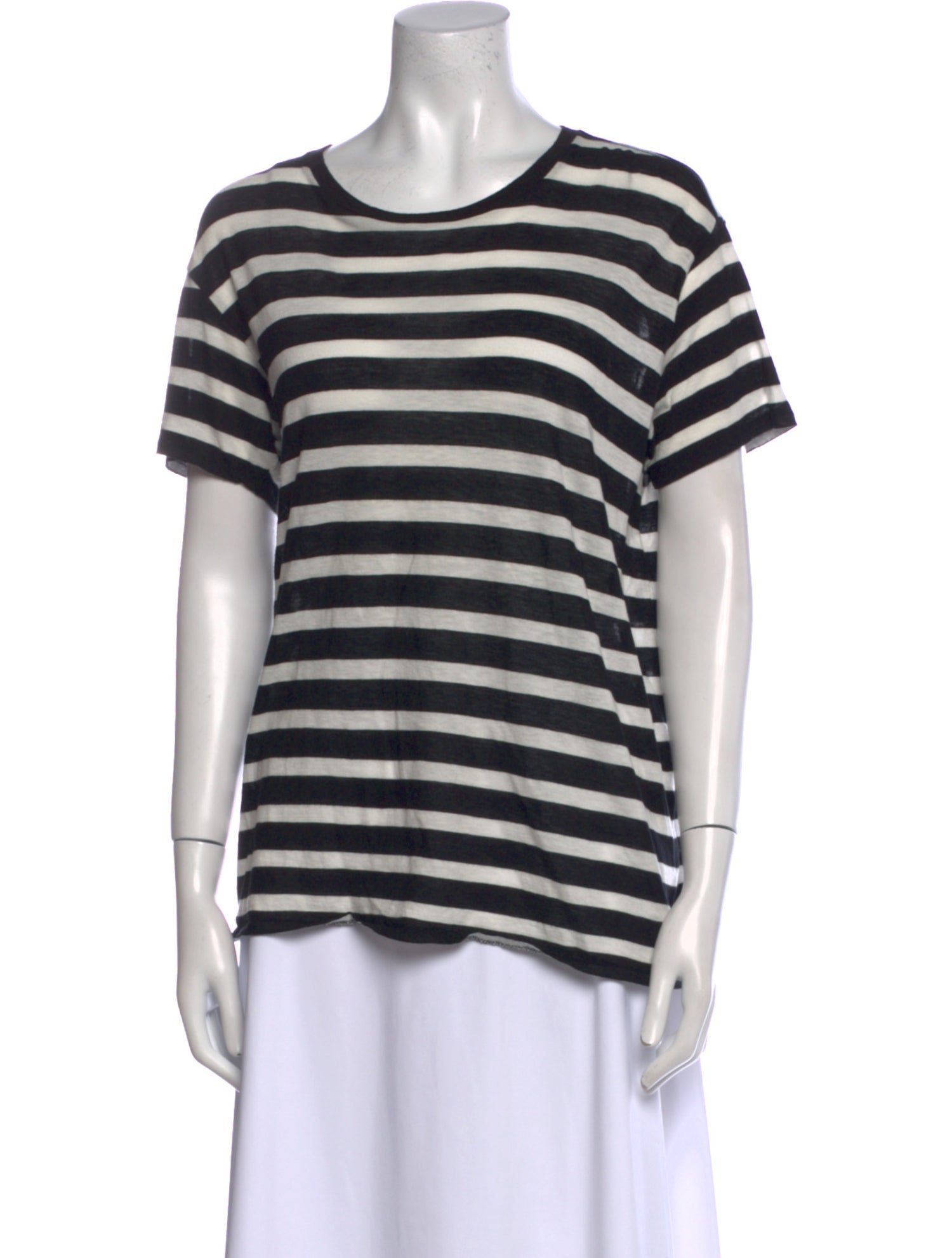 R13 Striped Scoop Neck T-Shirt