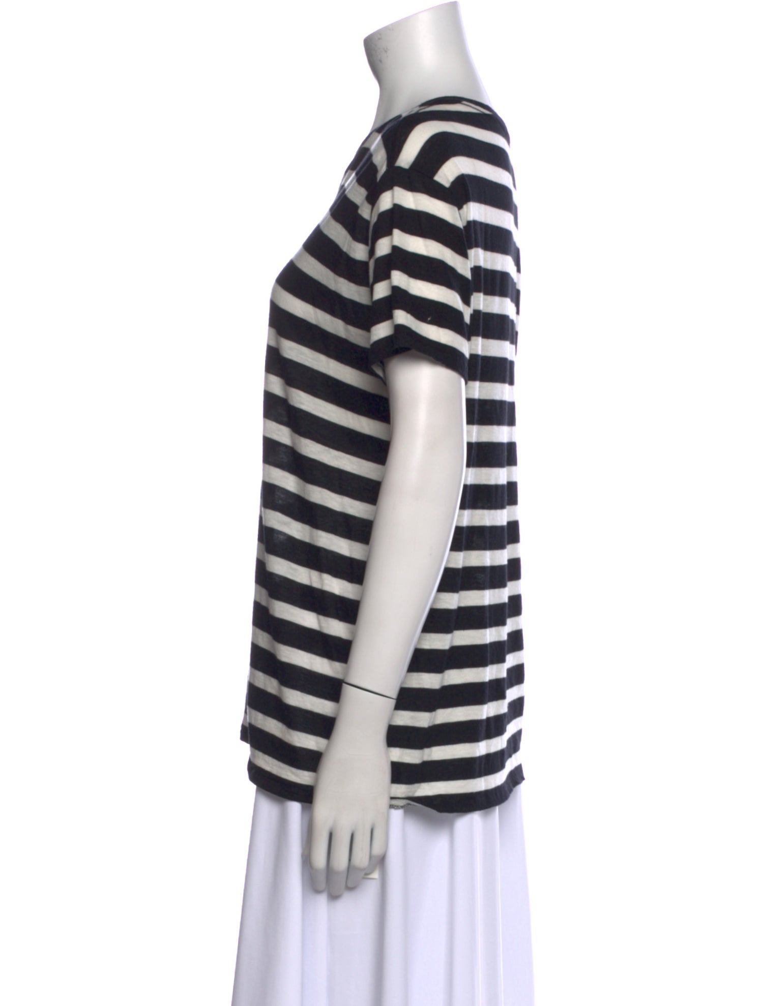 R13 Striped Scoop Neck T-Shirt