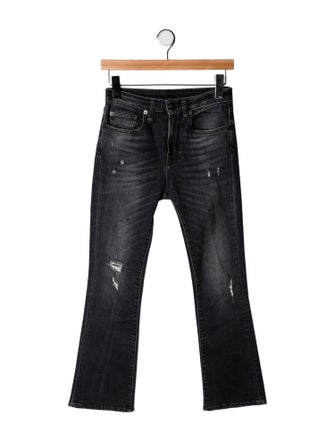 R13 Mid-Rise Straight Leg Jeans