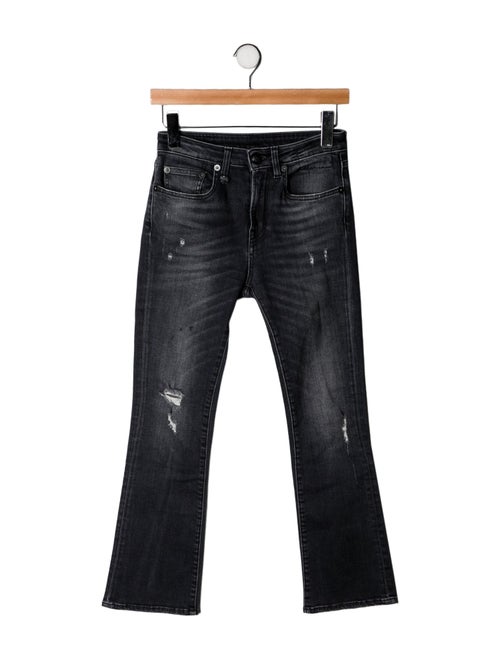 R13 Mid-Rise Straight Leg Jeans
