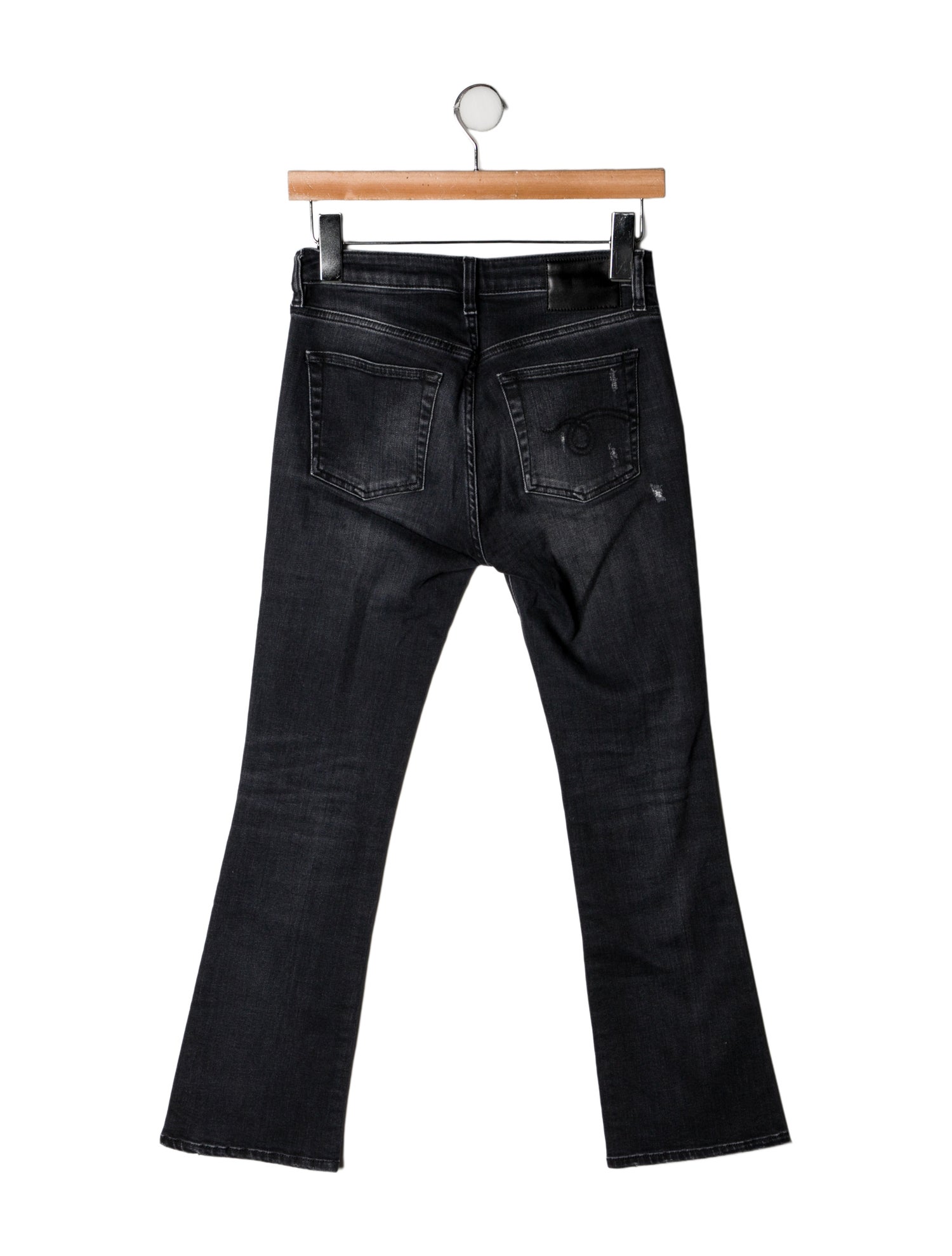 R13 Mid-Rise Straight Leg Jeans