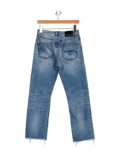 R13 Mid-Rise Straight Leg Jeans