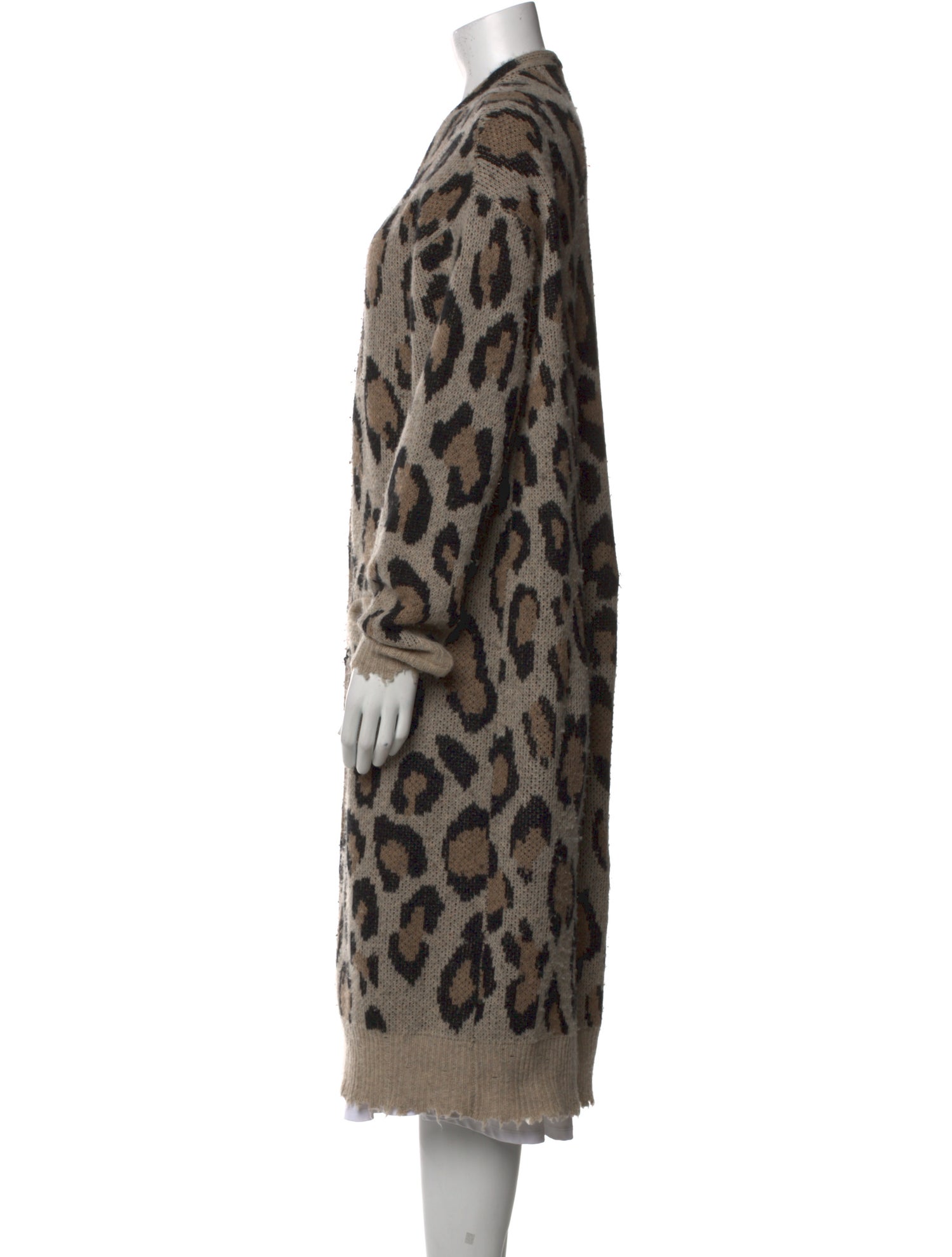 R13 Cashmere Animal Print Sweater
