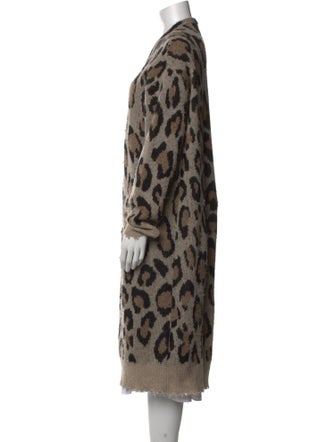 R13 Cashmere Animal Print Sweater