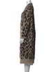 R13 Cashmere Animal Print Sweater
