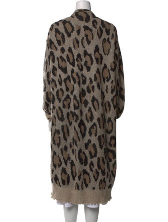 R13 Cashmere Animal Print Sweater