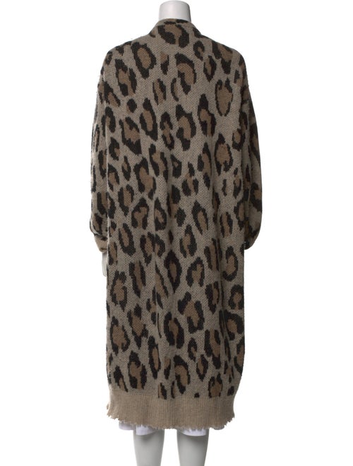 R13 Cashmere Animal Print Sweater