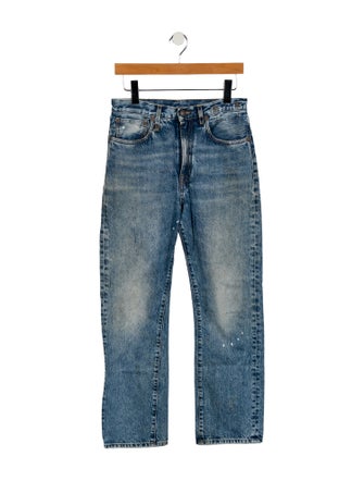 R13 High-Rise Straight Leg Jeans
