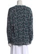 R13 Animal Print Crew Neck Sweater