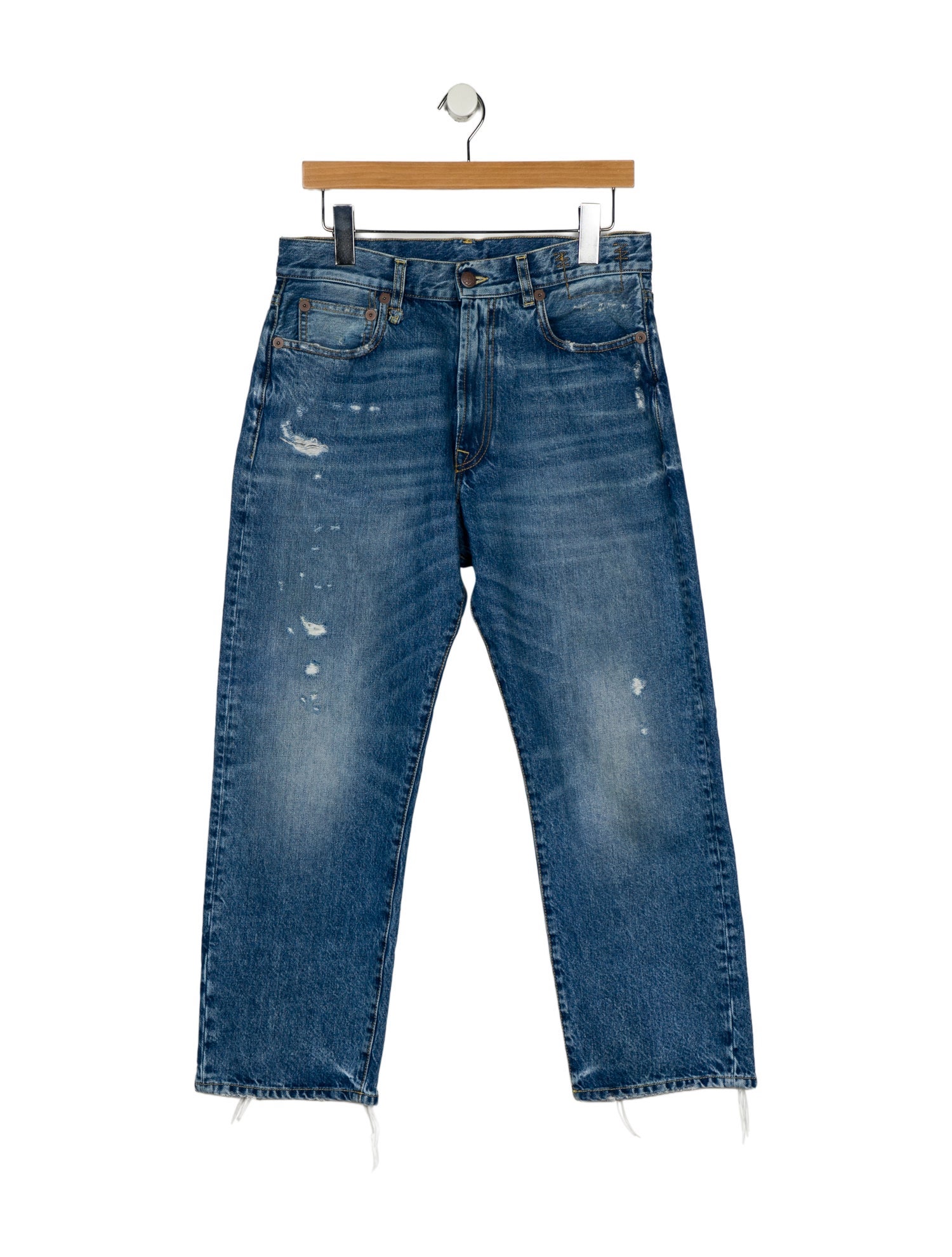 R13 High-Rise Straight Leg Jeans