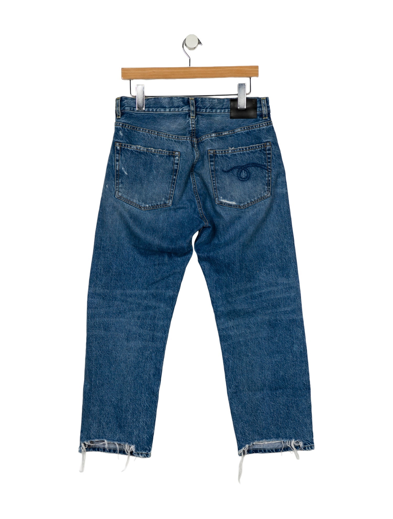 R13 High-Rise Straight Leg Jeans
