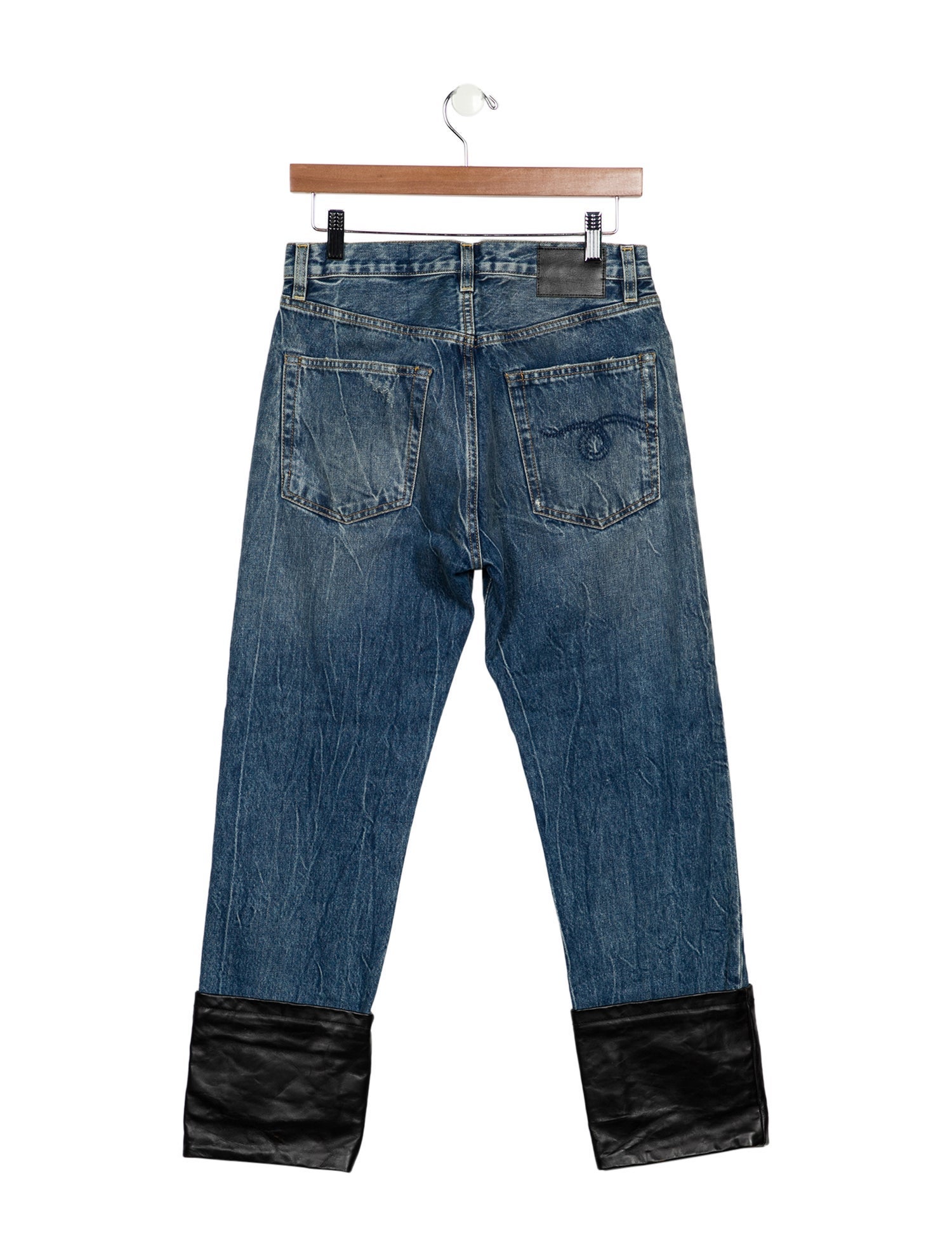R13 High-Rise Straight Leg Jeans