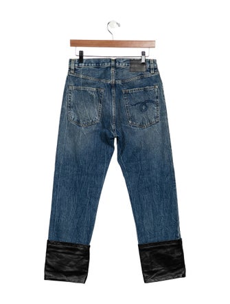 R13 High-Rise Straight Leg Jeans