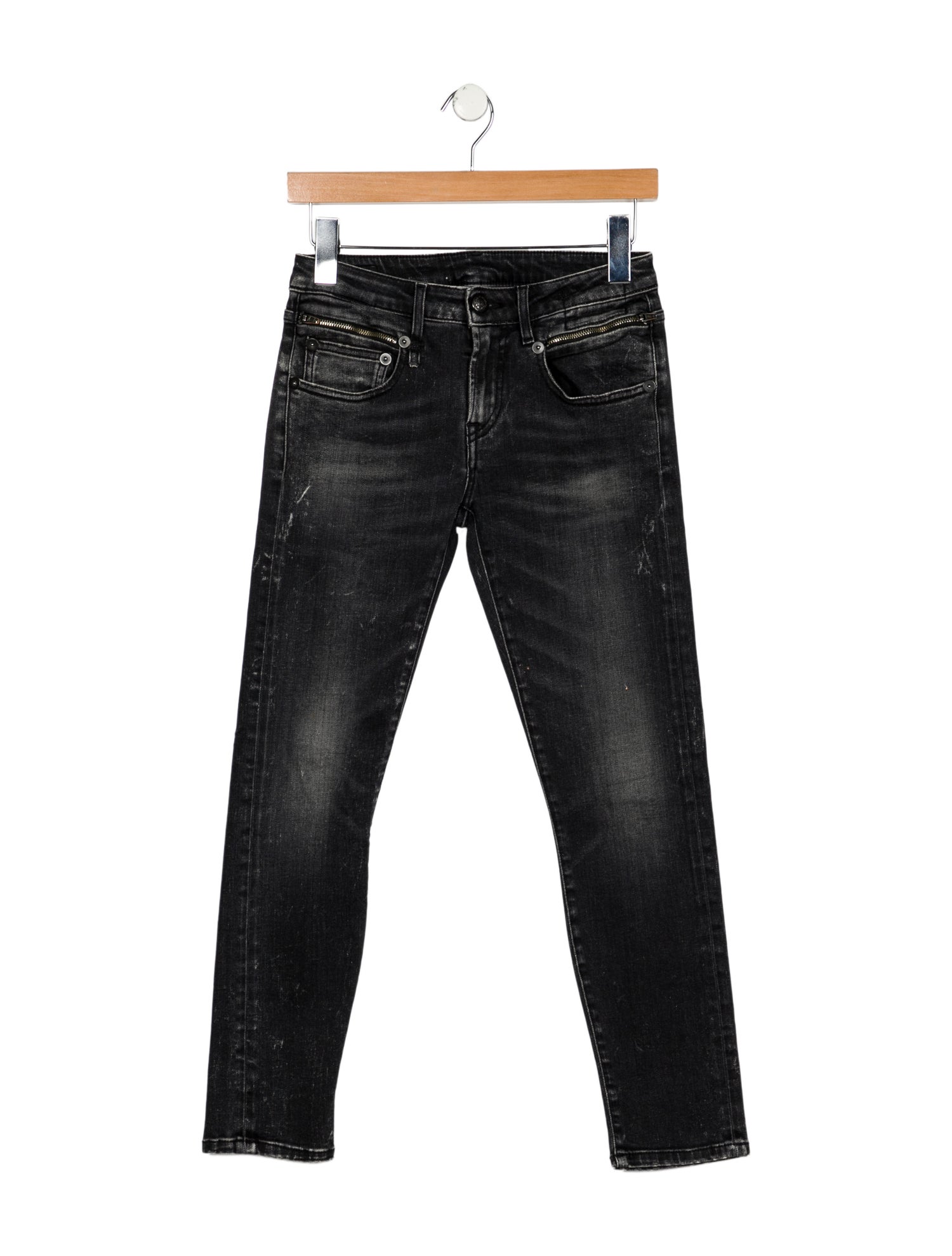 R13 Mid-Rise Skinny Leg Jeans