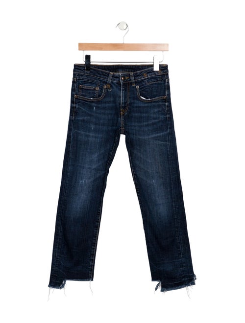 R13 Mid-Rise Straight Leg Jeans